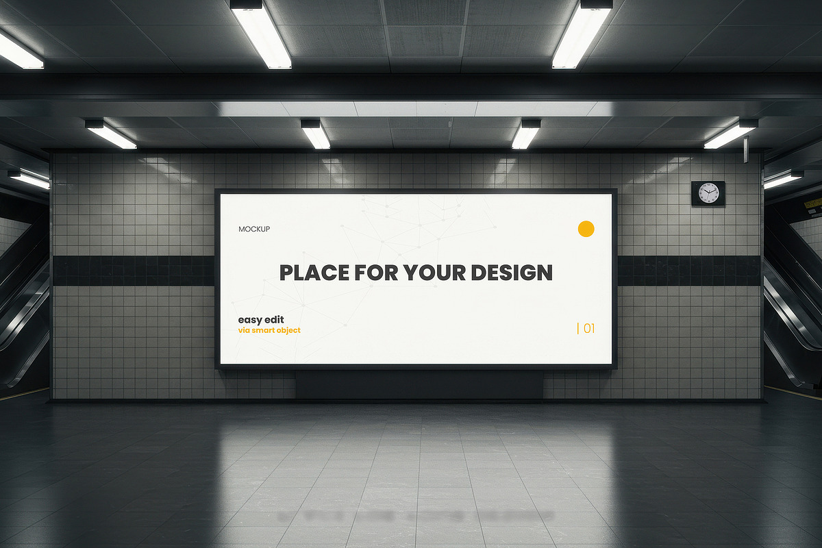Subway Station Billboard Mockups, a Mockup by Luuqas Design (Photo 10 of 11)
