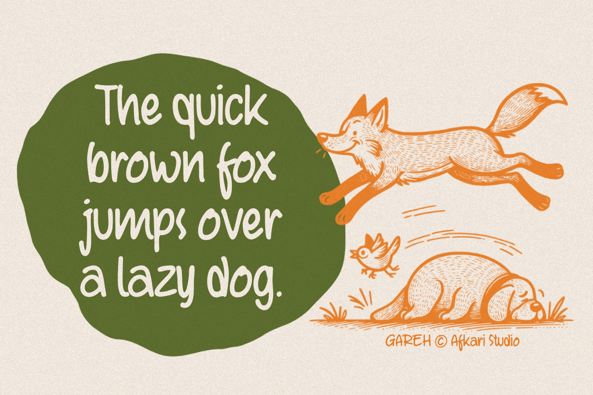 Gareh - Handwritten Marker Note Font, a Handwritten Font by Afkari Studio (Photo 12 of 12)