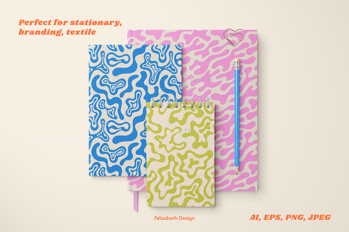Organic Shapes Pattern Collection, a Pattern Graphic by Felizabeth Design (Photo 11 of 12)