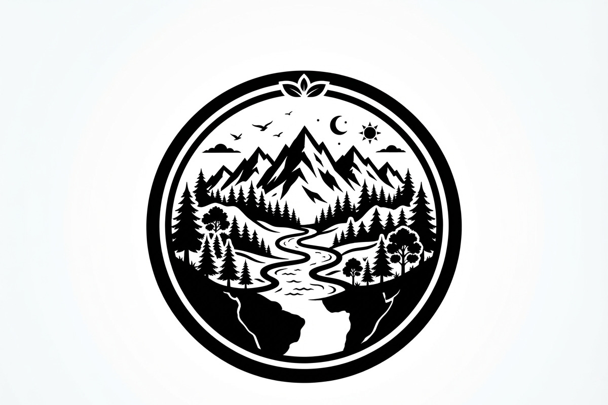 60 Eco Globe Landscape Silhouette, a Technology Illustration by Amazin_art (Photo 31 of 49)