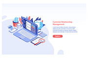 Customer relationship management, a Technology Illustration by Good Studio (Thumbnail 1 of 3)