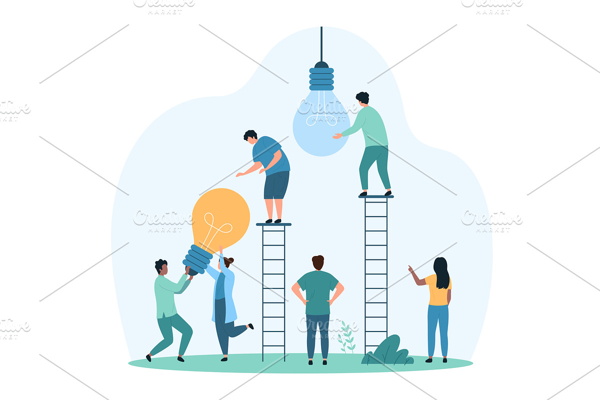 Change new innovation strategy, a Person Illustration by Flashvector