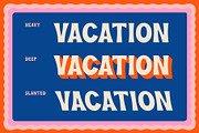 Vacation Display, a Font by Stable (Thumbnail 3 of 6)