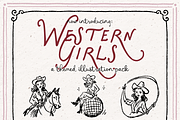 Rodeo Girls Clipart, Cowgirl Set, a Person Illustration by The October Creative (Thumbnail 2 of 7)