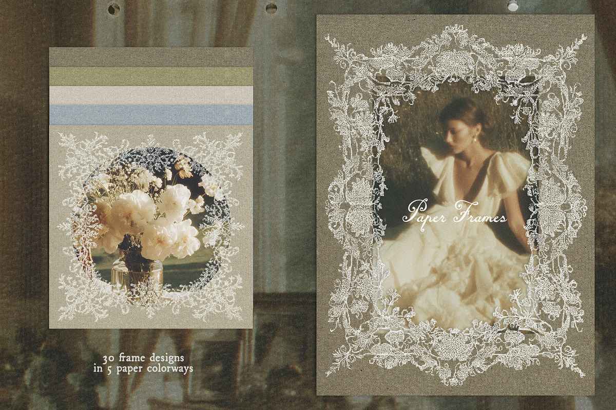 Pressed Lace Frames, an Object Graphic by lerinartstudio (Photo 6 of 13)