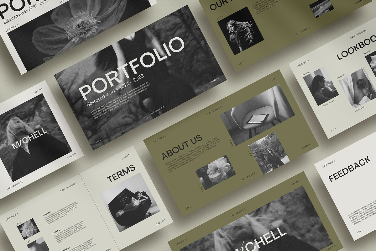 Micelle Portfolio Canva Template, a Marketing Template by Amaré Creative (Photo 9 of 12)