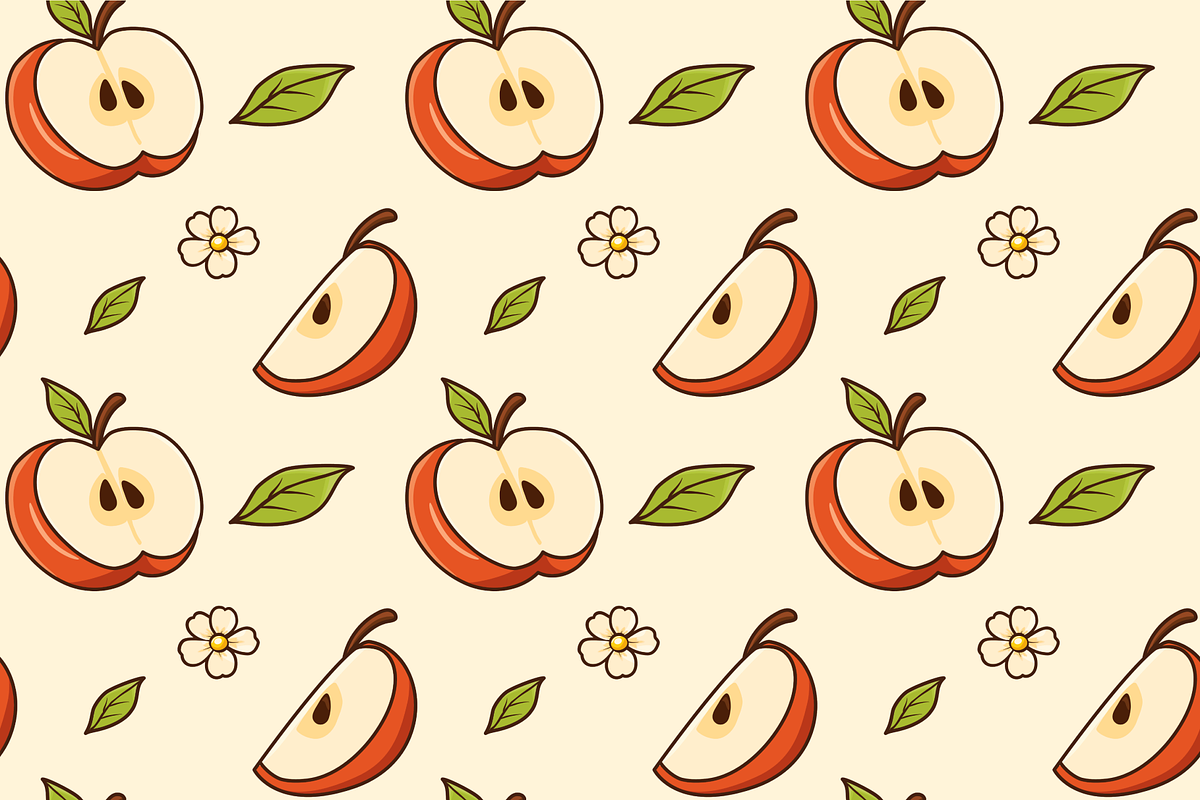 Apples Seamless Pattern, a Pattern Graphic by Laimmilka (Photo 2 of 3)