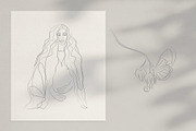 The Touch. Line Art Collection, a Person Illustration by le-genda (Thumbnail 6 of 12)