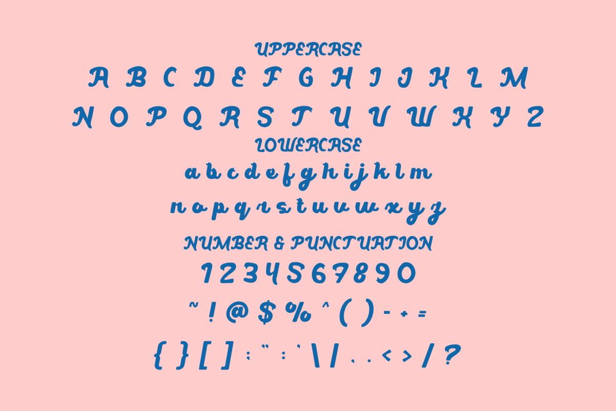 Meltily Bold Script Font, a Script Font by PutraCetol Studio (Photo 5 of 5)