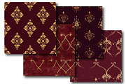 Luxury Maroon Digital Paper, an Illustration by DreamPrint404 (Thumbnail 4 of 5)