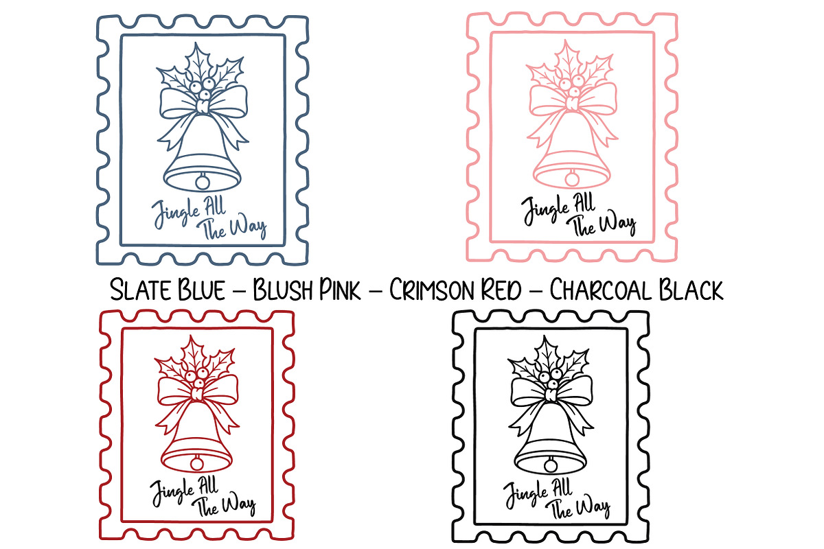 Christmas Stamp PNG Bundle, an Illustration by Daily.Designs (Photo 11 of 11)