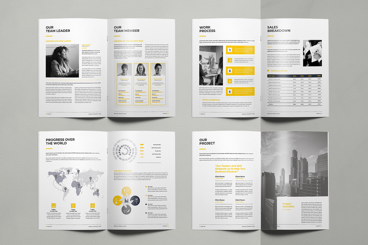 Annual Report Canva, a Brochure Template by DesignDevisers (Photo 6 of 11)