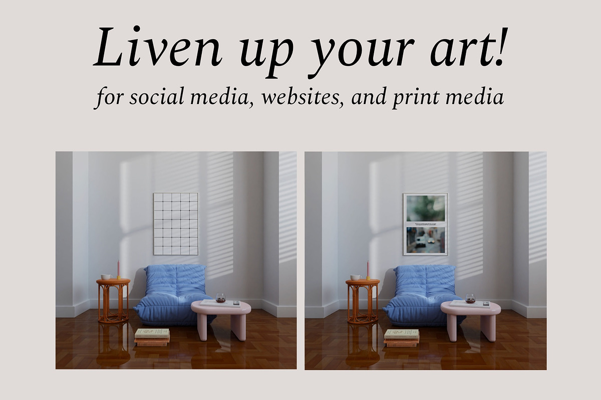 Artwork Frame Mockup Bundle STELLA, a Household Mockup by Bonumo (Photo 6 of 15)