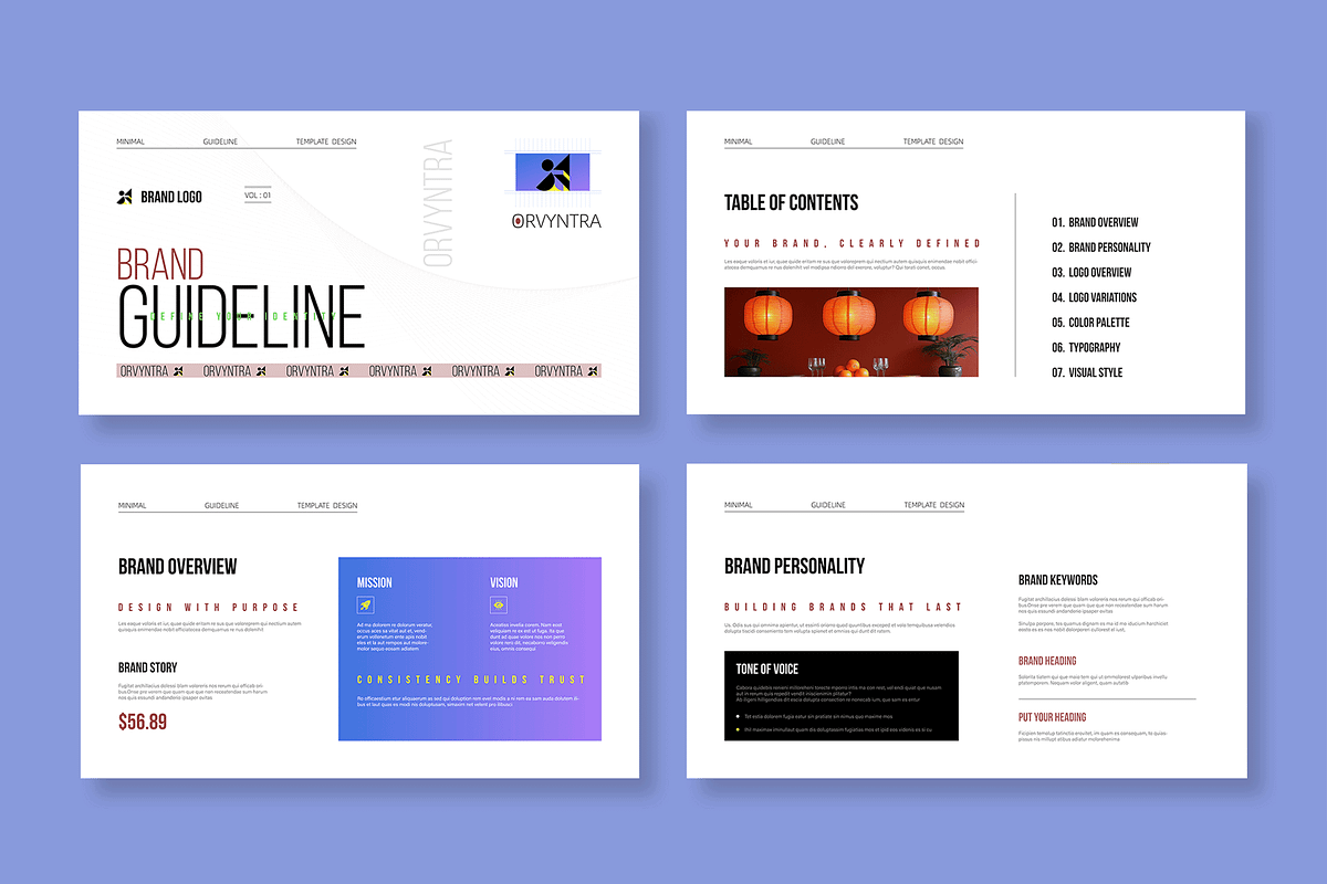 Modern Brand Guideline Presentation, a Presentation Template by MightyDesign (Photo 2 of 8)