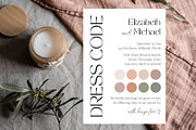 Wedding dresscode attire card, a Card Template by EvaTemplates (Thumbnail 2 of 7)