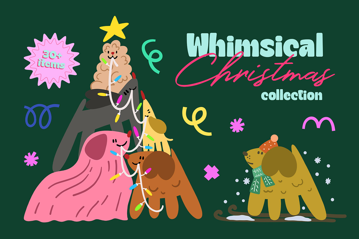Whimsical Christmas Collection, an Illustration by Alina Sh (Photo 1 of 9)