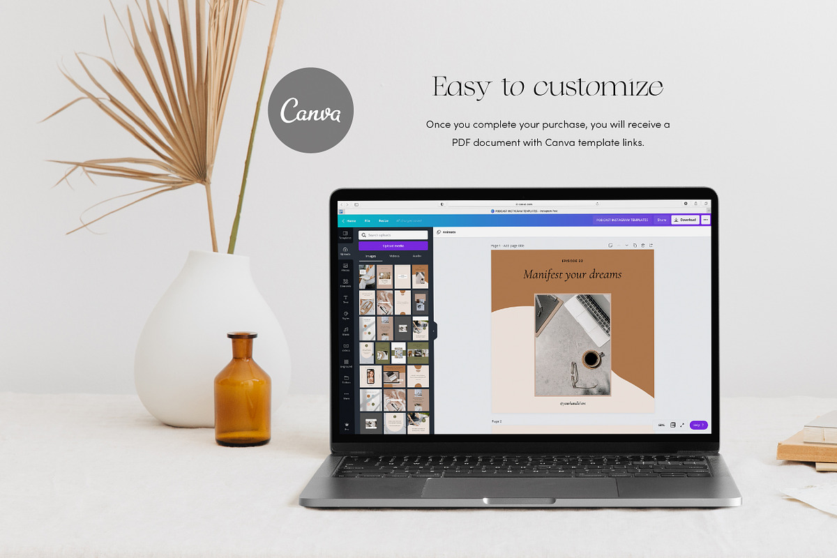 Podcast Marketing Bundle | CANVA, a Social Media Template by Grandview Collective (Photo 6 of 8)