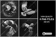 Flying Raven Mysterious Dark Circle, a Background Graphic by LaseredNinja (Thumbnail 1 of 7)