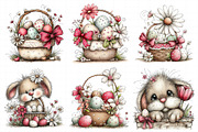 Whimsical Easter Eggs Basket Clipart, an Illustration by Daily.Designs (Thumbnail 4 of 7)