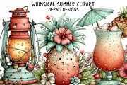 Whimsical Summer Clipart, an Illustration by Daily.Designs (Thumbnail 1 of 6)