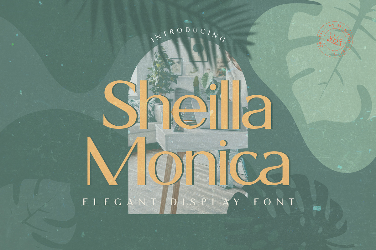 Sheilla Monica - Elegant Display, a Sans Serif Font by Morisco (Photo 1 of 10)
