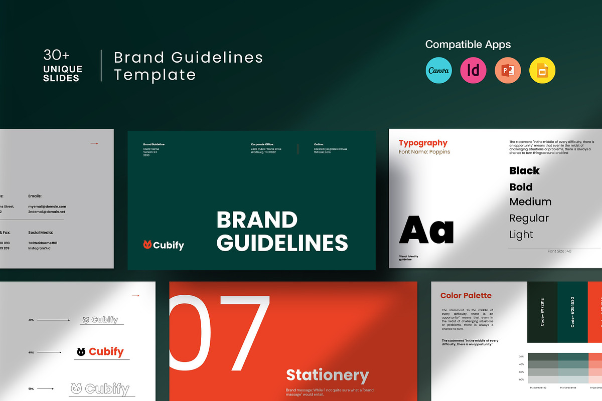 Branding Guideline Template, a Presentation Template by Studio Industry (Photo 1 of 10)