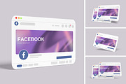 Facebook Cover Mockup, a Wearable Device Mockup by xavier_studio (Thumbnail 1 of 5)
