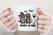 Creepy Cute Raccoon Ghost Png, an Illustration by Sublimation Artist (Thumbnail 8 of 9)