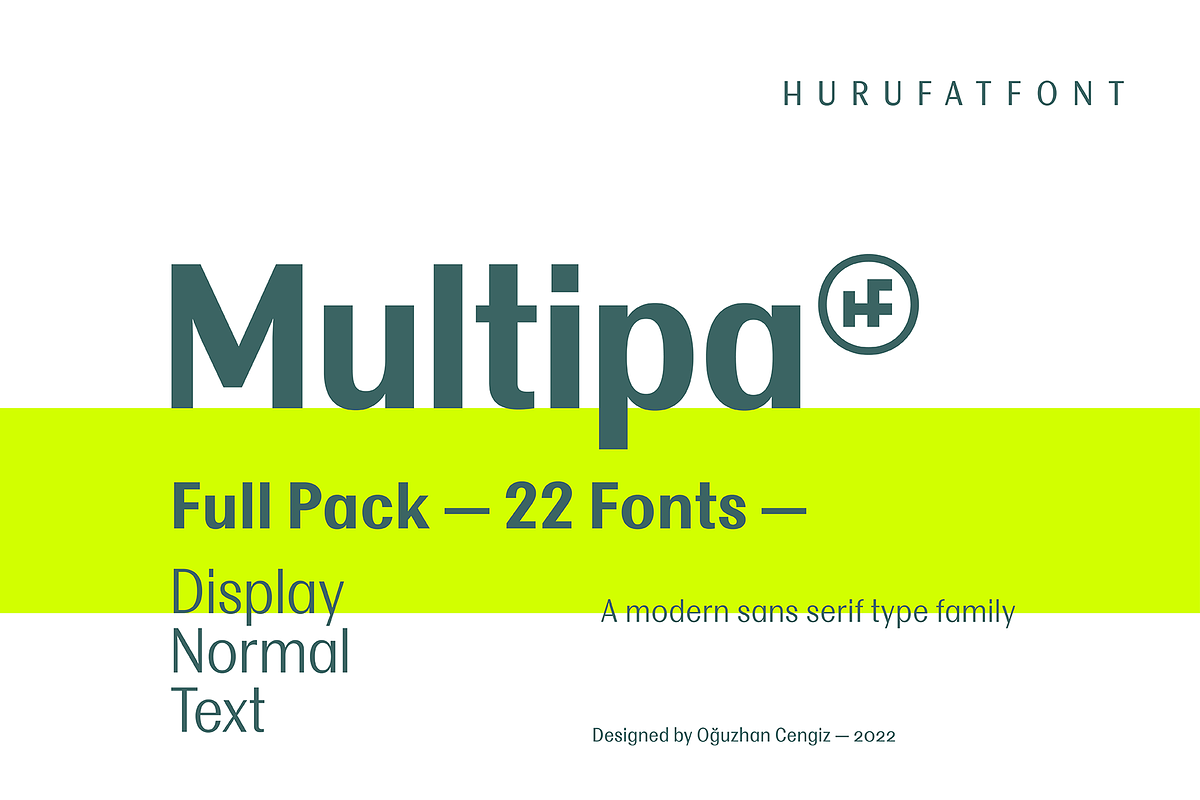 Multipa Full Pack, a Sans Serif Font by Hurufatfont (Photo 1 of 15)