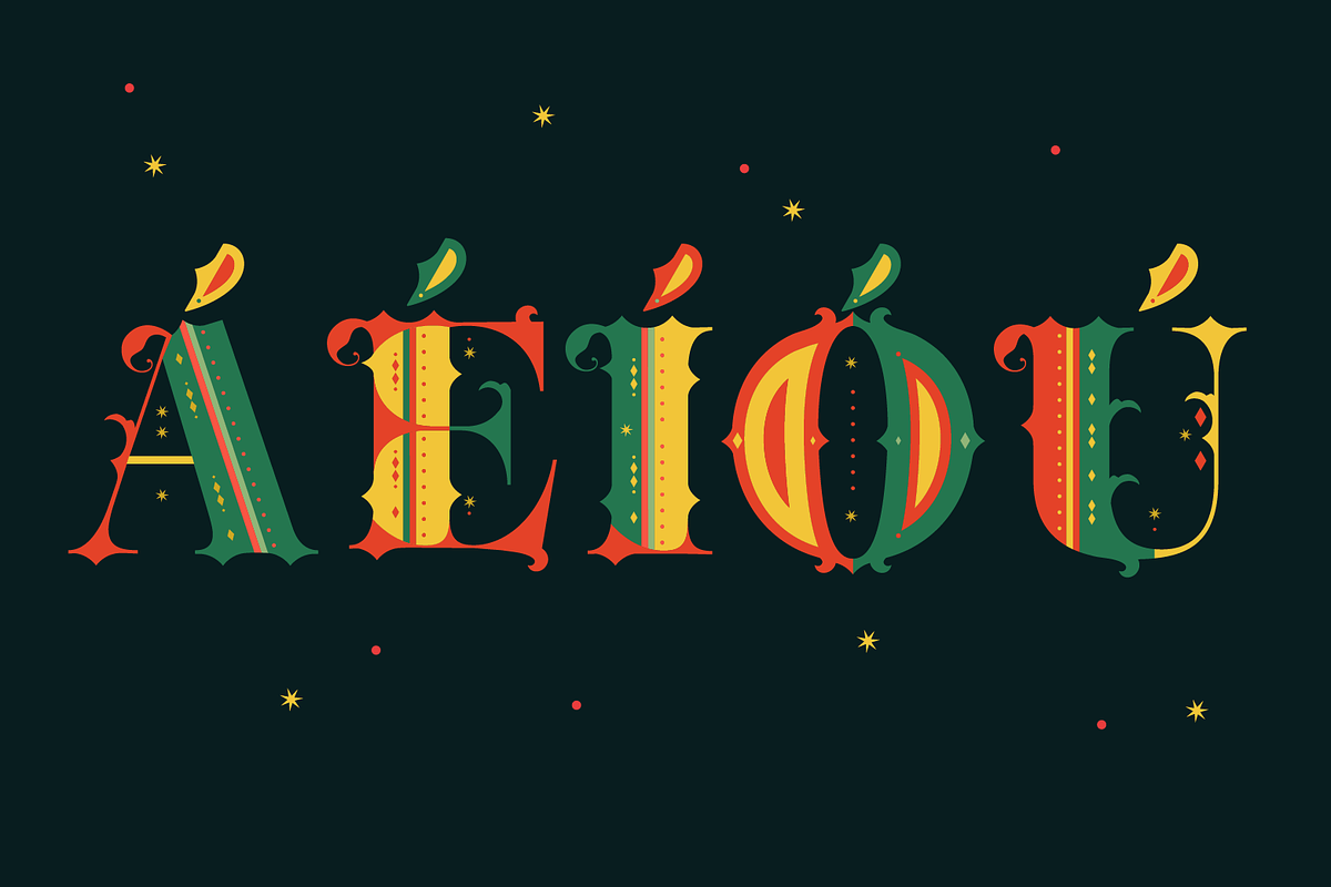 Aires Christmas SVG Color Font preview 2