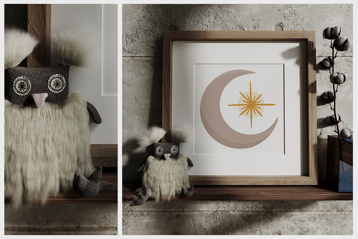 Modern Baby Room | 9 Frame Mockups, a Print Template by Creative Studio HZ (Photo 6 of 9)