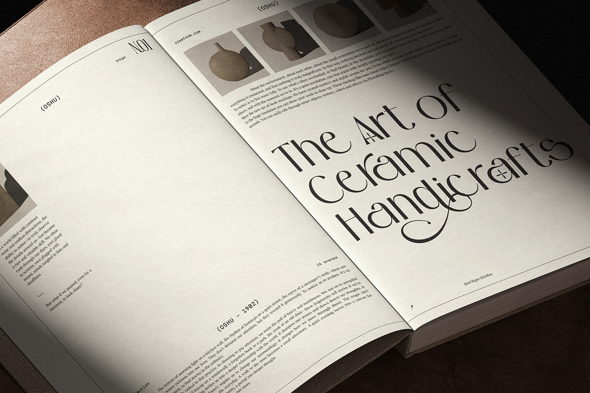 Bostaire Luxury Sans Serif Font, a Sans Serif Font by Heinzel Std (Photo 8 of 15)
