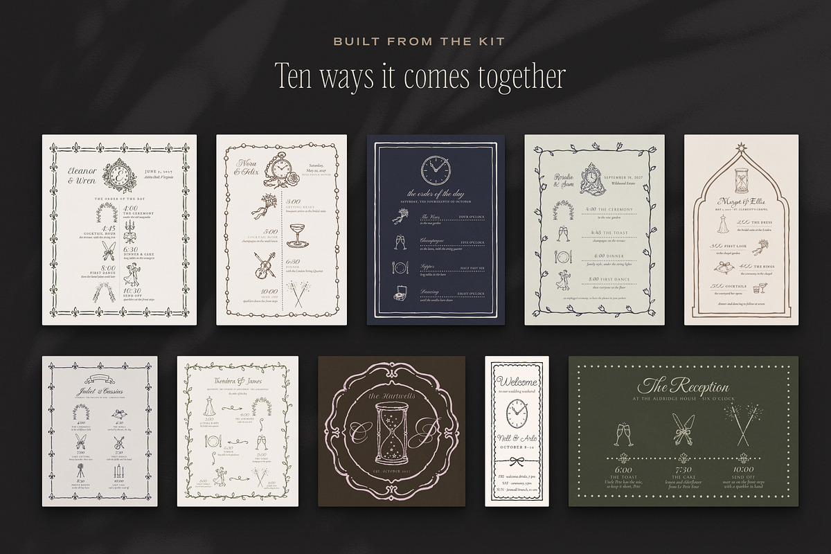 Wedding Timeline & Itinerary Kit, an Object Graphic by The October Creative (Photo 4 of 22)