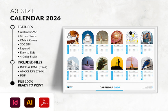 A3 Calendar 2026 preview 6