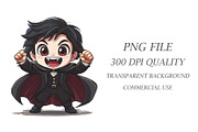 Cute cartoon Dracula. TShirt Sticker, an Animal Illustration by KENO Mascots (Thumbnail 10 of 10)