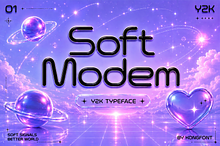 Soft Modem - Modern Display Font