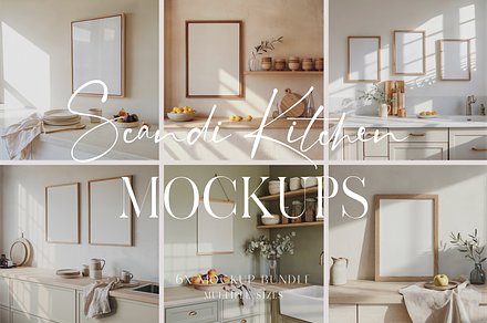 Scandi Kitchen Mockup Bundle