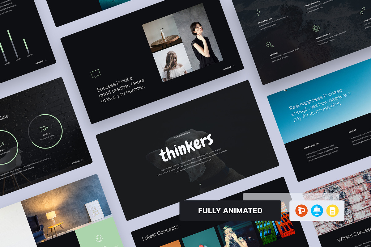 Thinkers - Mininal Presentation, a Presentation Template by UDEA Store (Photo 1 of 16)