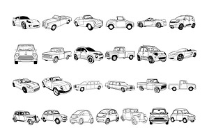 50 Car Procreate Stamps Brushes