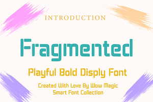 Fragmented, a Serif Font by Wow Magic