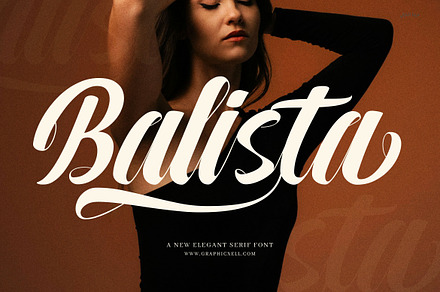 Balista Script Font, a Script Font by Graphicxell