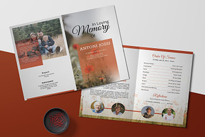 Funeral Program Template v998, a Brochure Template by Template Shop