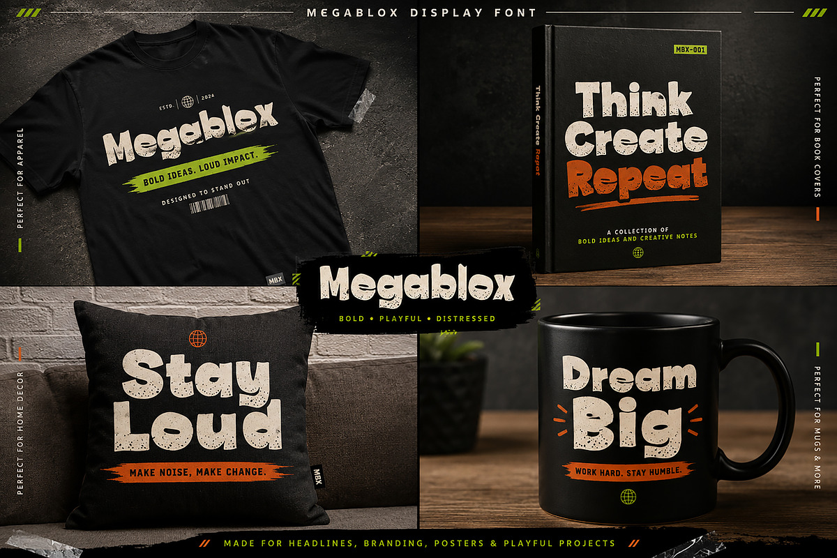Megablox, a Slab Serif Font by Wow Magic (Photo 2 of 5)