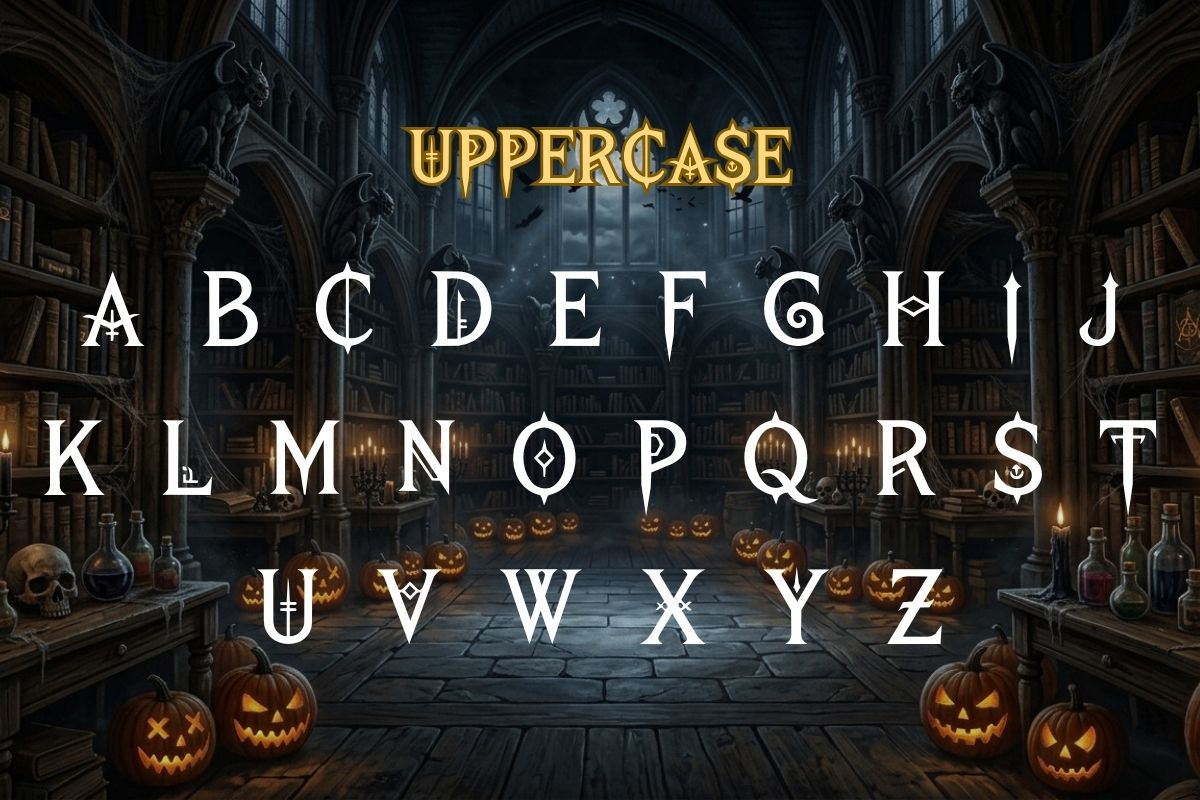 18 Spooky Horror Font Bundle, a Script Font by AN Productions (Photo 39 of 48)