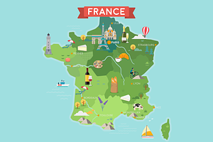 France tourist map