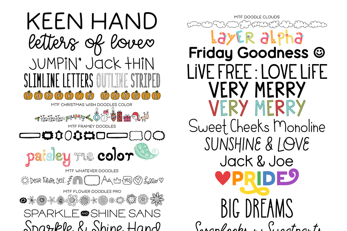 Miss Tiina Fonts - Font Bundle, a Handwritten Font by Miss Tiina (Photo 2 of 7)