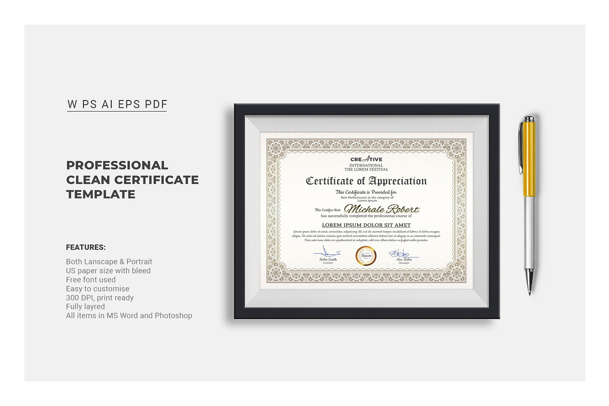 Certificate, a Stationery Template by Diverter (Photo 3 of 8)