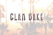 Clam Bake - Surf Font, a Font by Midnight Grim (Thumbnail 1 of 3)