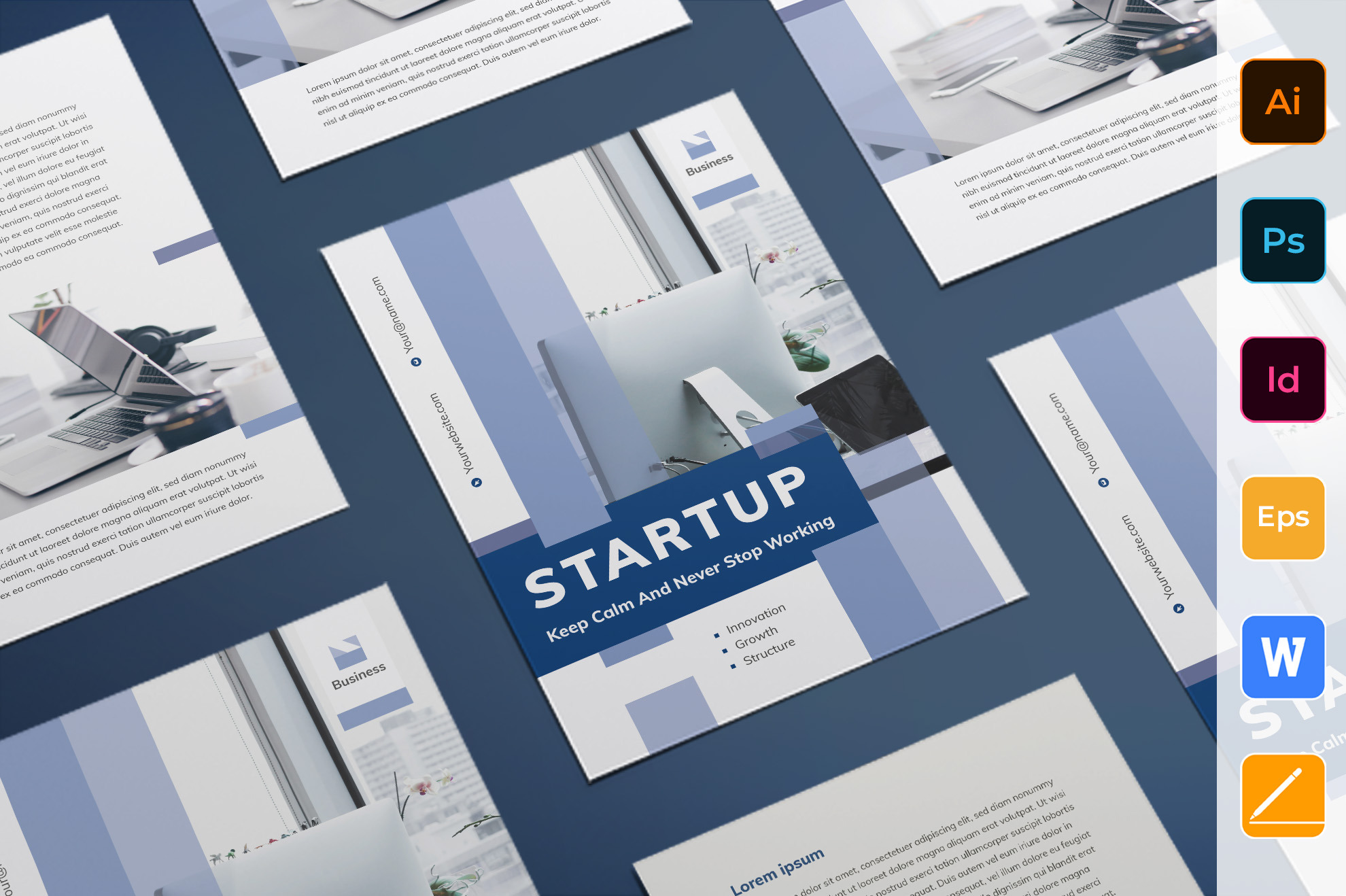 Startup Flyer, a Flyer Template by TemplatesNow!