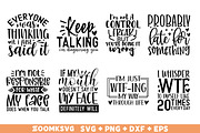 Funny SVG Bundle, Sarcastic Bundle, an Illustration by ZoomkSVG (Thumbnail 3 of 10)